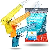 Kinderfreund® 3er Wasserpistolen Set - ca. 15 cm mit großer Reichweite Wasserspritzpistole Spritzpistole klein mini für Kinder