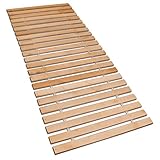 Betten-ABC Madera Premium Rollrost aus massivem Erlenholz, 23 stabile Leisten, Belastbar bis 220 kg, Für alle Matratzenarten, Einfache Montage, Perfekte Luftzirkulation, Größe: 160 x 200 cm