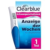 Clearblue Schwangerschaftstest Frühtest digital, Pregnancy Test, 1x Frühschwangerschaftstest/Schwangerschaftsfrühtest mit Wochenbestimmung, Schwangerschaft bestimmen, 25 mIU/ml