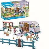 PLAYMOBIL Horses of Waterfall 71493 Mobile Reitschule, spielerisches Lernen des Pferdereitens, Abenteuer auf der Waterfall Ranch, detailreiches Spielzeug für Kinder ab 4 Jahren