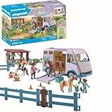 PLAYMOBIL Horses of Waterfall 71493 Mobile Reitschule, spielerisches Lernen des Pferdereitens, Abenteuer auf der Waterfall Ranch, detailreiches Spielzeug für Kinder ab 4 Jahren