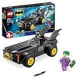 LEGO DC Verfolgungsjagd im Batmobile: Batman vs. Joker Spielzeugauto-Set, Superhelden-Starterset mit 2 Minifiguren, Spielzeug für Vorschulkinder, Jungen, Mädchen ab 4 Jahren, schnell aufgebaut 76264
