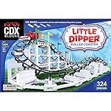 CDX Blocks Roller Coasters Little Dipper CDXLD01, Baustein Achterbahn, kompatibel mit allen bekannten Bausteinmarken, inklusive 332 Teile, Mehrfarbig