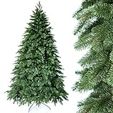 SMEREKA® Künstlicher Weihnachtsbaum 120 сm - Naturgetreue Spritzguss 100%, Made in EU - Tannenbaum Künstlich mit Ständer aus Metall - Christbaum Christmas Tree