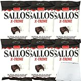 Sallos X Treme Hartkamellen mit Lakritz Salmiak Salz Füllung 6er Pack (6x150g Tüte) + usy Block