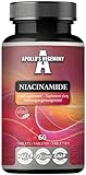 Niacinamide 600 mg per Tablet - 60 Vegan Tablets - 2 Month Supply - Supports Energy and Nerve Function - Vitamin B3 Diet Supplement - by Apollo's Hegemony