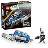 LEGO Star Wars - The Clone Wars Captain Rex Y-Wing Microfighter Bauset, Sammlerstück Star Wars Y-Wing Spielzeug für Kinder mit Captain Rex Minifigur, Star Wars Geschenk für Jungen & Mädchen ab 6