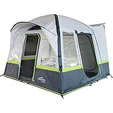 EXPLORER Zelt Luftzelt Trouper aufblasbares Familienzelt Mobilzelt 300x300x210cm (9m²) 4 Personen 3000mm Wassersäule freistehend wettergeschützter Eingang Camping Outdoor Wandern Familie