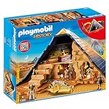 PLAYMOBIL History 5386 Pyramide des Pharao, Mit Geheim-Funktionen, Spielzeug für Kinder ab 6 Jahren [Exklusiv bei Amazon]