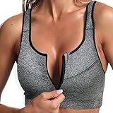 Generisch jacken Angebote, Damen-BHS, Damen BH Reißverschluss Vorne Push Up Sport BH Fitness Bras Bequeme Bralettes Elastizität Cups für Lauf Joggen Reiten, Black Friday Werkzeug