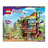 LEGO 41703 Friends Freundschaftsbaumhaus mit 5 Mini-Puppen und Tier-Figur, Natur-Lernspielzeug für Mädchen und Jungen ab 8 Jahren, Spielzeug-Haus in Heartlake City, Geschenk für Kinder