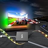 Lytmi TV LED Hintergrundbeleuchtung mit HDMI 2.0 Sync box Stick & Lichtstreifen, Fancy RGBIC LED Beleuchtung für 25~55 Zoll Fernseher, Schneidbare Synchronisieren Light strip für Spiele Musik Filme