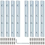 Streckenverbinder Aluprofil Verbinder 30x30 Alu Profil 8 Stück Profilverbinder für 30X30 Nut 8 Profile Schrauben für Konstruktionsprofile Aluminiumprofil