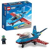 LEGO 60323 City Stuntflugzeug, Kunstflugzeug, Flugzeug Spielzeug mit Piloten-Minifigur, kreatives Geschenk für Jungen und Mädchen ab 5 Jahren