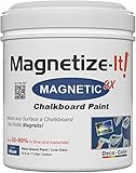 Magnetize-It! Magnetische Wand-/Kreidetafelfarbe (auf Wasserbasis) – Azurblau Deco Color Extra Haftung und Nachhaltig, Allzweck-Innenraumfarbe 1L