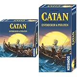 KOSMOS Bundle aus Catan - Entdecker & Piraten Erweiterung + Ergänzung für 5-6 Personen, Brettspiel für 3-6 Personen ab 12 Jahre, Familienspiel, nur spielbar mit Basisspiel, Siedler von Catan