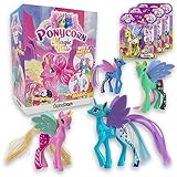 Sbabam Funny Box Ponycorn Magic Hair, Spielzeug ab 3 Jahre für Kinder, Pony Pferde Mädchen Geschenk, 3 Stück, Pferde Spielzeug mit Zubehör Ideal als Gastgeschenk Kindergeburtstag