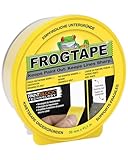 Frog Tape Maler-Kreppband für empfindliche Oberflächen, 36 mm x 41,1 m, Gelb Für Innenmalerei und Dekoration für scharfe Linien ohne Auslaufen von Farbe.