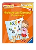 Kindergarten-Rätselspaß für unterwegs - Rätselbuch ab 4 Jahre, Reisespiele für Kinder (Spiel & Spaß - Rätselblock)