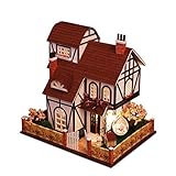 Miniaturmöbelbausatz aus Holz, Mini-Gewächshaus mit LED, Beste Geburtstagsgeschenke für Frauen und Mädchen