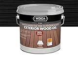 Wovar Woca Exterior Öl Schwarz - Öl für Thermoholz wie Ayous, Bambus und mehr! 2.5 Liter