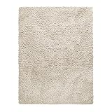 TT Home Teppich Wohnzimmer Hochflor Einfarbiges Design Modern Flauschig, Farbe: Beige, Größe:160 cm Rund