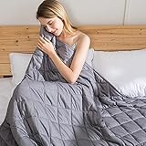 Jaymag Gewichtsdecke 13kg 180x200 Therapiedecke Erwachsene Schwere Decke Beschwerte Decke für Besseren Schlaf, Stressabbau und Angstzustände 100% Baumwolle Weighted Blanket