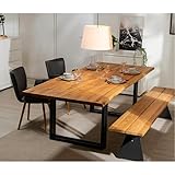 Esszimmertisch Eiche Tischplatte Massiv Holz Küchentisch D-SYN |