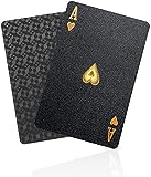 BIERDORF Schwarzer Diamant Kunststoff Pokerkarten Plastik wasserdichte Spielkarten- 1 Deck von Spielkarten Plastik-