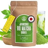 Bio Matcha Pulver (100g) Monte Nativo - Premium Qualität Matcha Tee Pulver - Vegan, fein gemahlen - Perfekt für Matcha Latte und Matcha Tee - Japanisches Grünteepulver