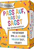 Pass auf, was du sagst – Die Kinderedition: Wer bei diesem Spiel »Ja«, »Nein« oder »Vielleicht« sagt, verliert! | Das Original. Das perfekte Geschenk. Für Kinder ab 6 Jahren