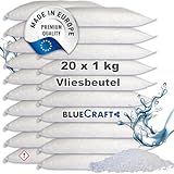 Bluecraft - 20x 1kg Luft-Entfeuchter Granulat Nachfüllpack im Vliesbeutel Raumentfeuchter ohne Strom