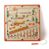 Huuzzgdp Magnetspiel Labyrinth Spielzeug,Montessori-Spielzeug für Kinder ab 3 Jahren, Verschiedene Labyrinthspielzeuge für Kinder, Jungen und Mädchen, tolles Geschenk für Kinder (Labyrinth)