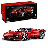 Lego Technic Ferrari Daytona SP3 Modellauto-Bausatz im Maßstab 1:8, roter Super-Sportwagen, erweitertes Auto-Modell Sammlerstück, Ultimate Car Concept, Auto-Geschenk 42143