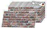 AS Country Stone - Wandverkleidung Steinoptik - Einfache Montage | 10 Stück | Wandpaneele Steinoptik für Innen- und Außenbereich - Wandverkleidung Stein Styropor - 3D Paneele Wand | 351-112