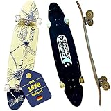 Best Sporting Longboard Insect I hochwertiges Skateboard mit ABEC 7 Carbon-Kugellager I Longboard Deck mit Insekten-Design auf der Rückseite I Longboard Erwachsene I Cooles Long-Board