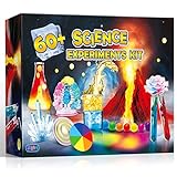 UNGLINGA 60+ Experimente für Kinder Jungen Mädchen Spielzeug Geschenke, Science Lab STEM Aktivitäten Bildungsprojekt mit Chemie-Set, ausbrechenden Vulkan, magische Farbe