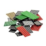 25 Platten Platte zufällig bunt gemischt Bauplatte Grundplatte Lego