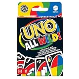 Mattel Games HHL33 - UNO All Wild Kartenspiel mit 112 Karten, Reisespiel, Kinderspiel, Familienspiel und Gesellschaftsspiel, ab 7 Jahren