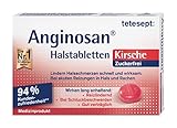 tetesept Anginosan Halstabletten Kirsche - zuckerfrei – Halsschmerztabletten gegen akute Reizungen in Hals & Rachen – 1 x 20 Stück