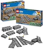 LEGO City Schienen & Weichen Kombi (60205 + 60238), Eisenbahn Erweiterung (LEGO Train Expansion), Zubehör für Zug Elektrisch