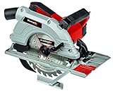 Einhell Handkreissäge TE-CS 190/1 (1.500 W, 5.500 min-1, werkzeuglose Einstellung, großer Griffbügel, Alu-Sägetisch, Spindelarretierung, inkl. Hartmetall-Sägeblatt)