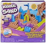 Kinetic Sand Deluxe Strandspaß Spielset - mit 1,1 kg Sand und vielfältigen Förmchen und Zubehör für kreatives Indoor-Sandspiel, für Kinder ab 3 Jahren