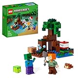 LEGO Minecraft Das Sumpfabenteuer Set, Spielzeug mit Figuren mit Alex- und Zombie-Figuren im Biom, Geburtstagsgeschenk für Kinder ab 8 Jahren 21240