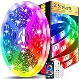 LED Streifen, USB, RGB, Timer Einstellung, Lichterkette mit Fernbedienung, Musik-Synchronisation, Farbwechsel, Band-Lichter für Beleuchtung, 2 m