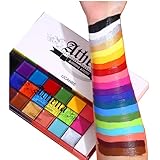 Beauty Searcher 20 Farben Gesicht Body Painting Öl, sicher für Kinder/Erwachsene Flash Tattoo Malerei Kunst, Party Make-up Kostüm Professionelle Beauty Palette