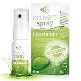 Ocuvers Lipostamin Augenspray - mit Euphrasia – 15ml Augenspray gegen rote Augen, unkonserviert auch bei Allergien, die Alternative zu Augentropfen