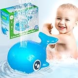 Baby Bad Spielzeug, Dual wasserdichte Kleinkind Badewanne Sprinkler Wasser Spielzeug, LED Beleuchtung Wal Bad Spielzeug für Kinder Baby von 1 2 3 Jahre