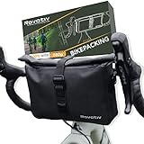 Rovativ® Bikepacking Lenkertasche [3 Liter] 100% Wasserdicht - Handlebar Pack für Gravelbike Rennrad und MTB - Fahrradlenkertasche mit Schultergurt