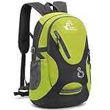 Bseash Kleine Größe 20L leichte wasserdichte Rucksack, Outdoor Sport Travel Daypack für Radfahren Wandern Reiten Radfahren Reisen (Apfelgrün)